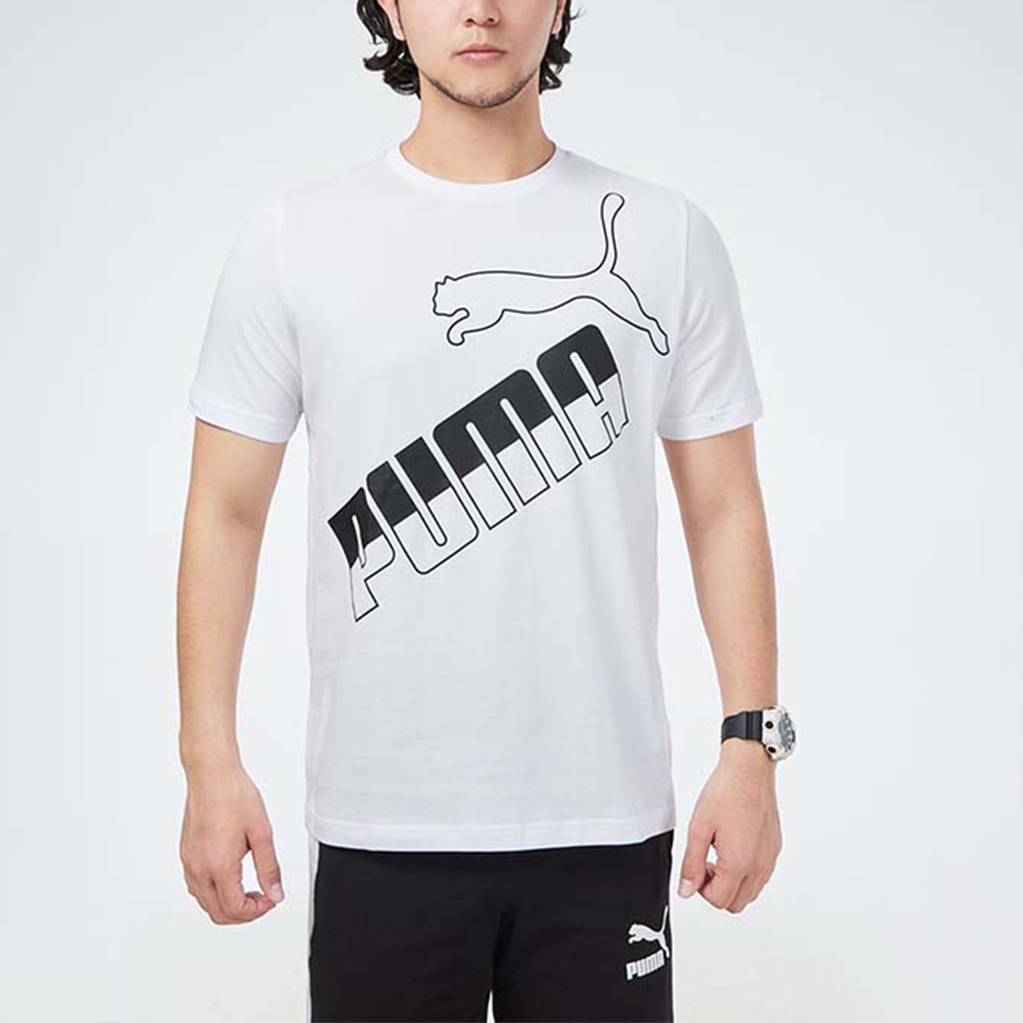 PUMA Big Logo T-Shirt 'White' 845572-02 - 3