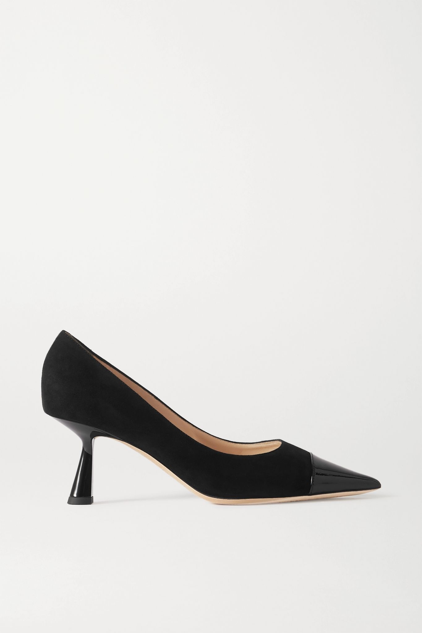 Rene 65 suede and patent-leather pumps - 1