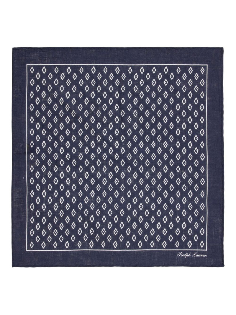 Ralph Lauren art deco print neckerchief outlook