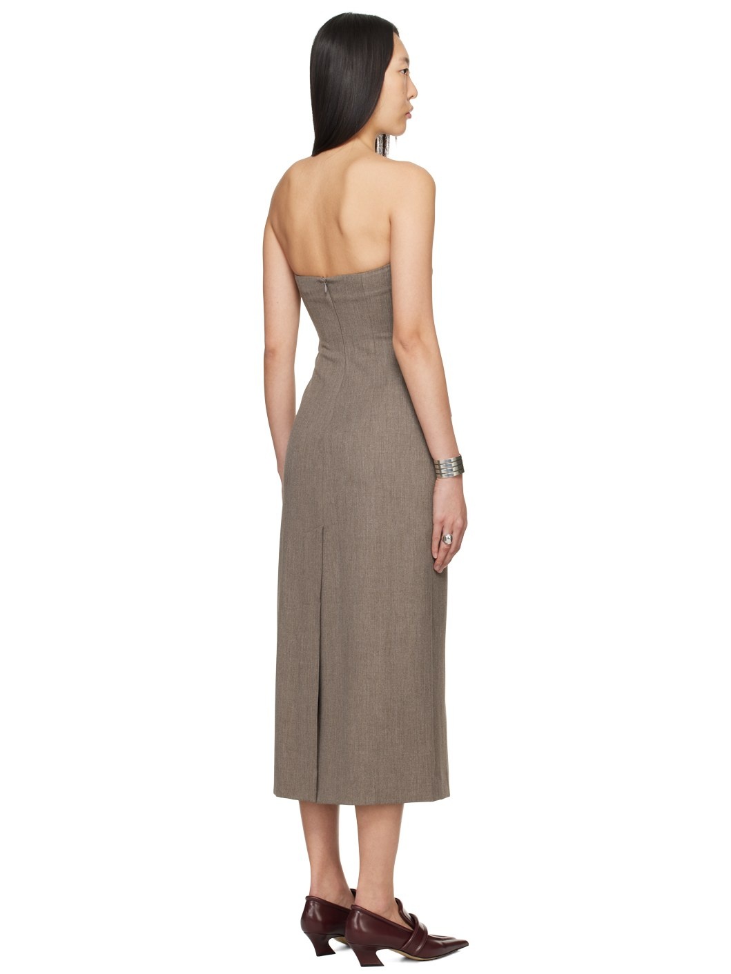 Brown Callie Maxi Dress - 3