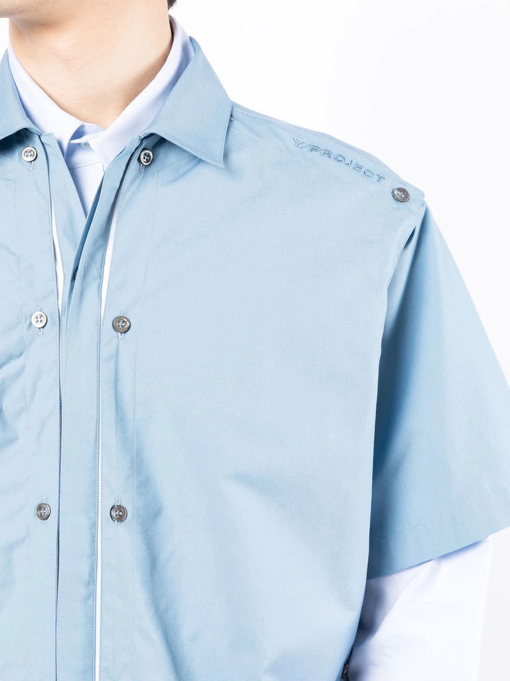 short sleeve button detail shirt - 6