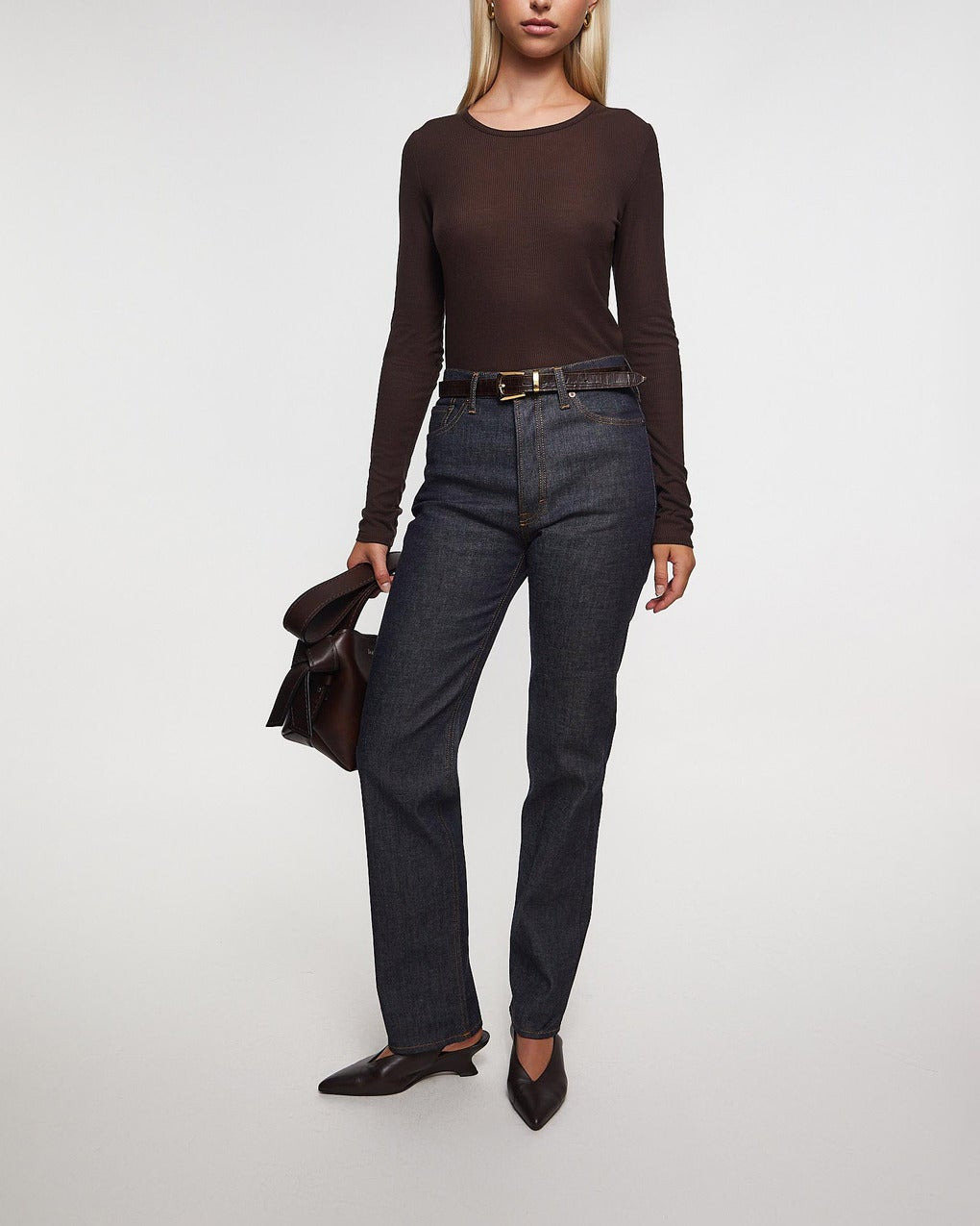 Top Lyocell Long Sleeve Chocolate - 3