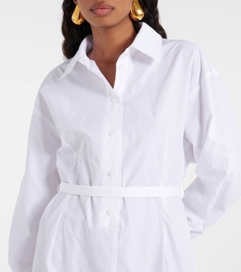 Ruffled cotton shirt dress 4