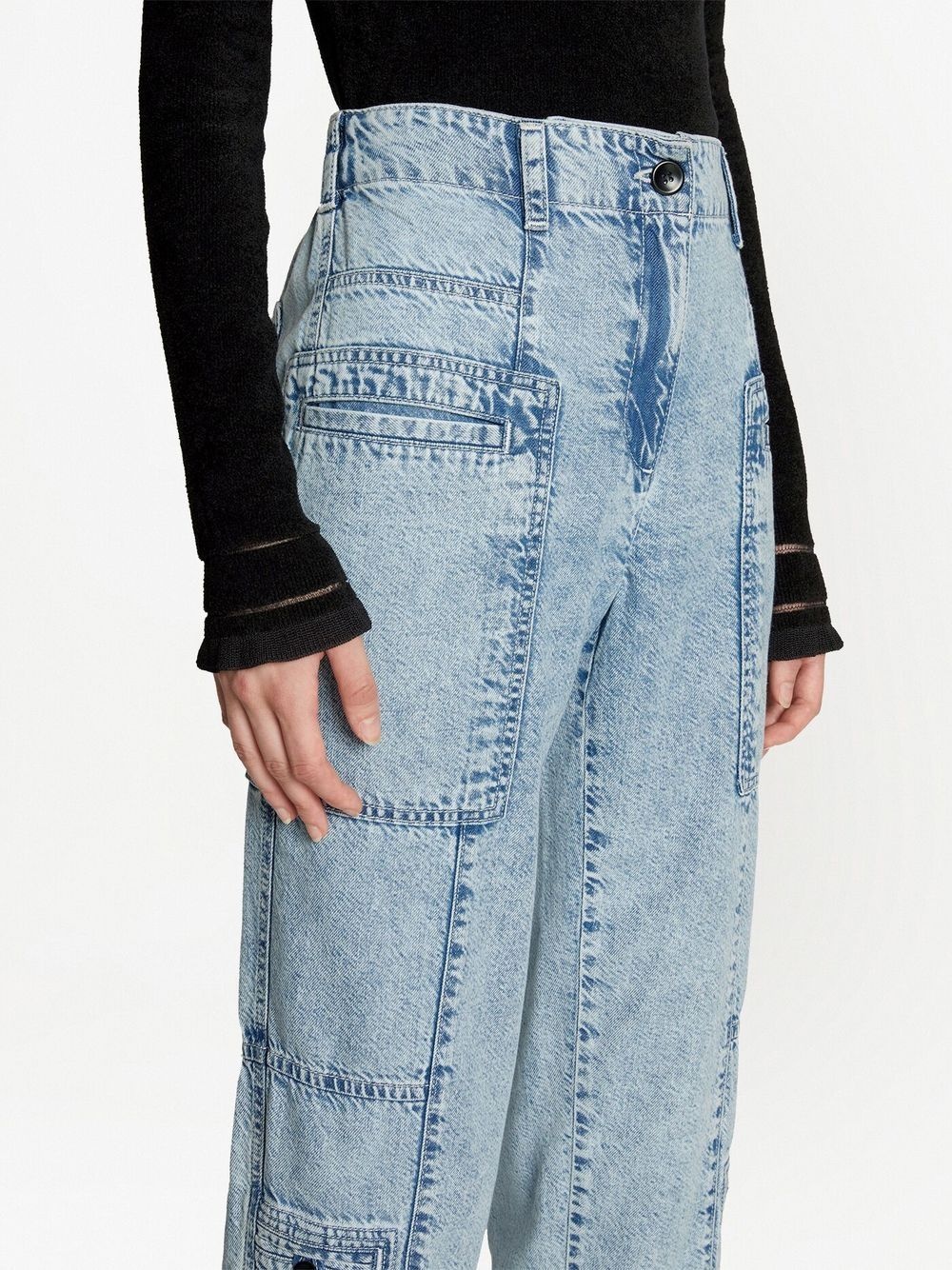 high-rise straight-leg jeans - 5