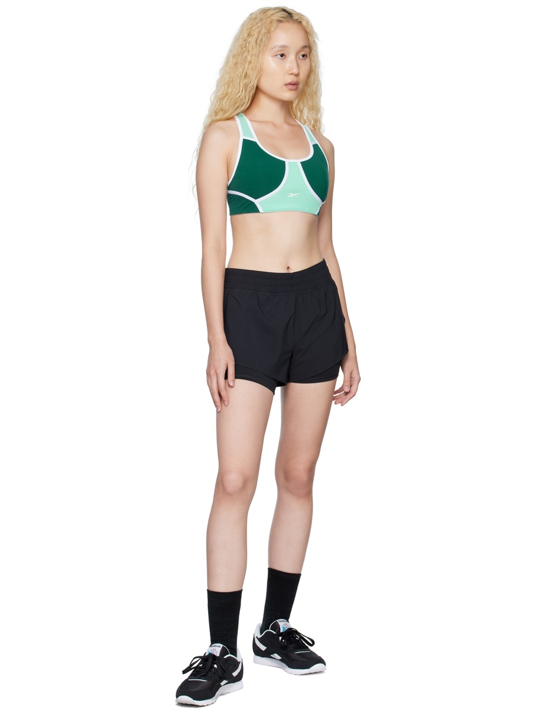 Green Lux Racer Sports Bra - 4