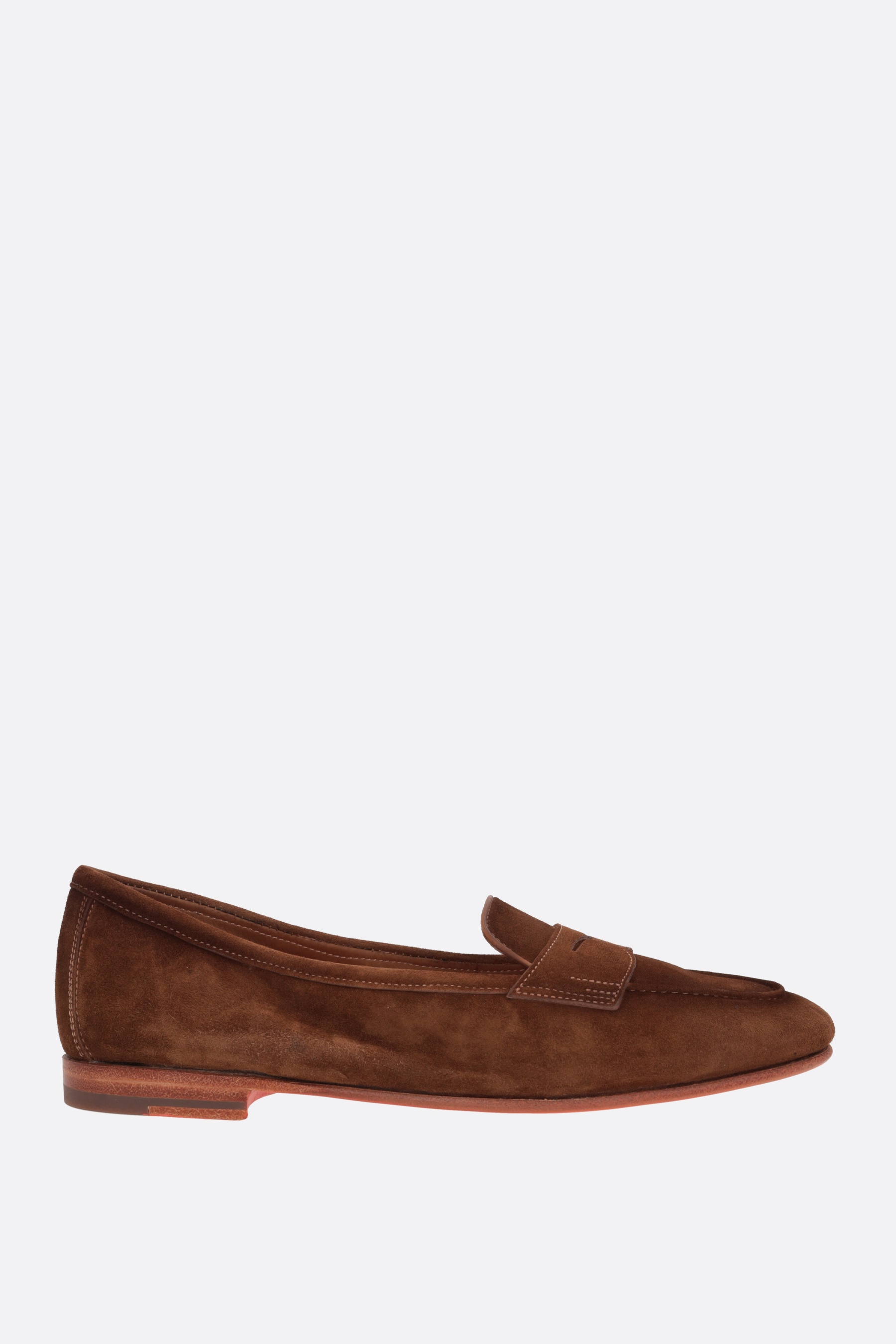 CARLA SUEDE PENNY LOAFERS - 1