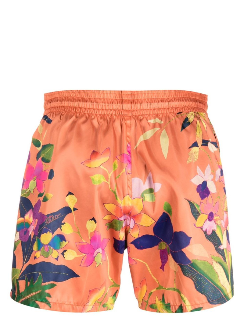 Etro floral-print swim shorts outlook