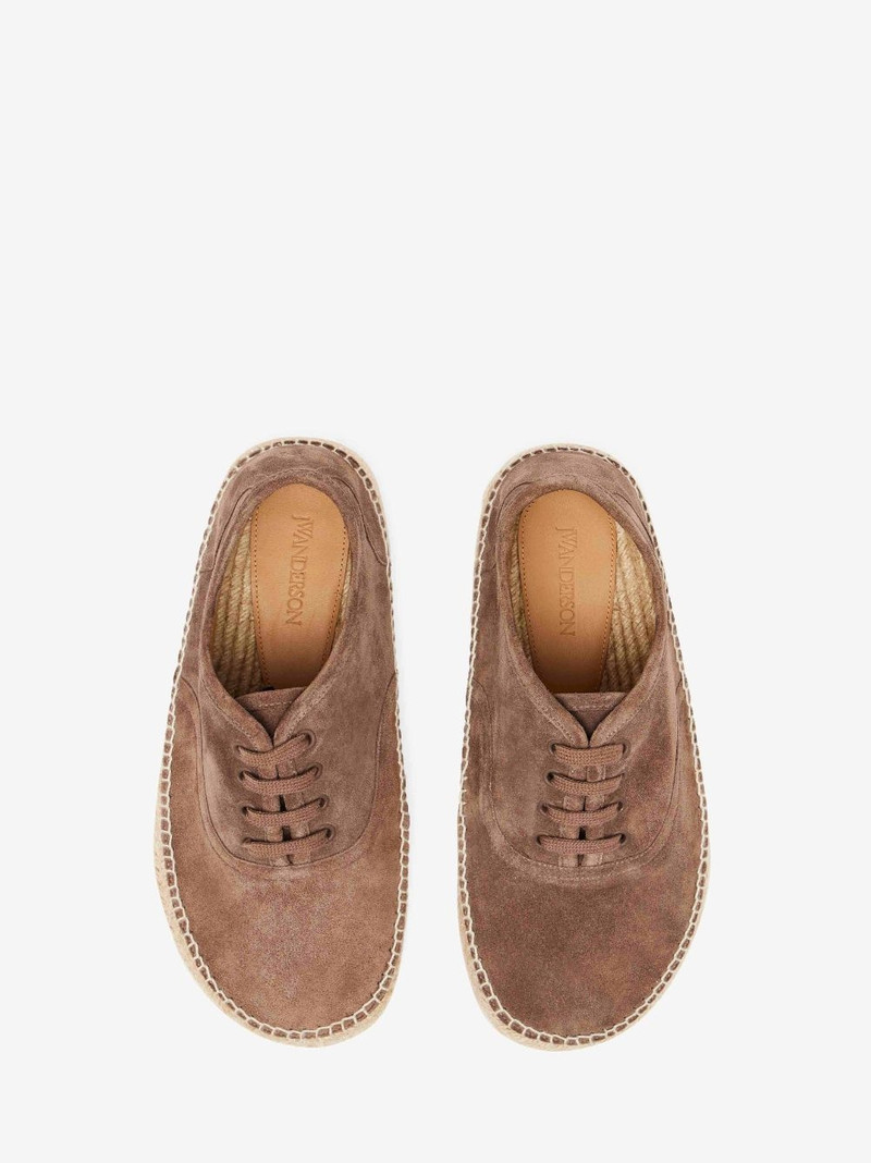 SUEDE LACE-FRONT PLATFORM ESPADRILLES 4