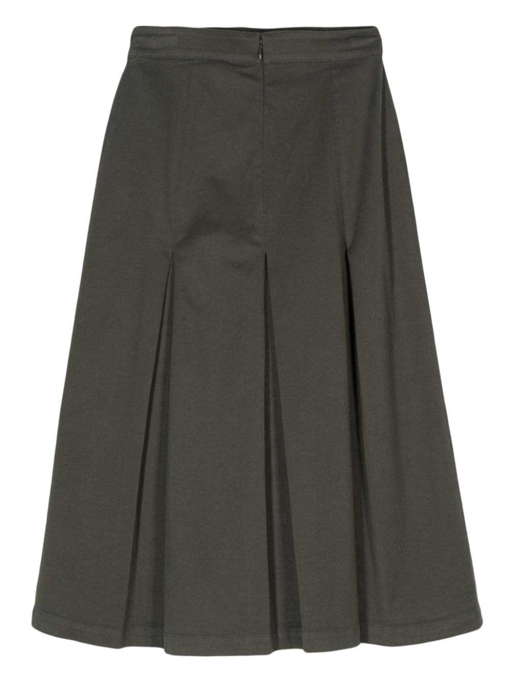 box-pleated midi skirt - 2