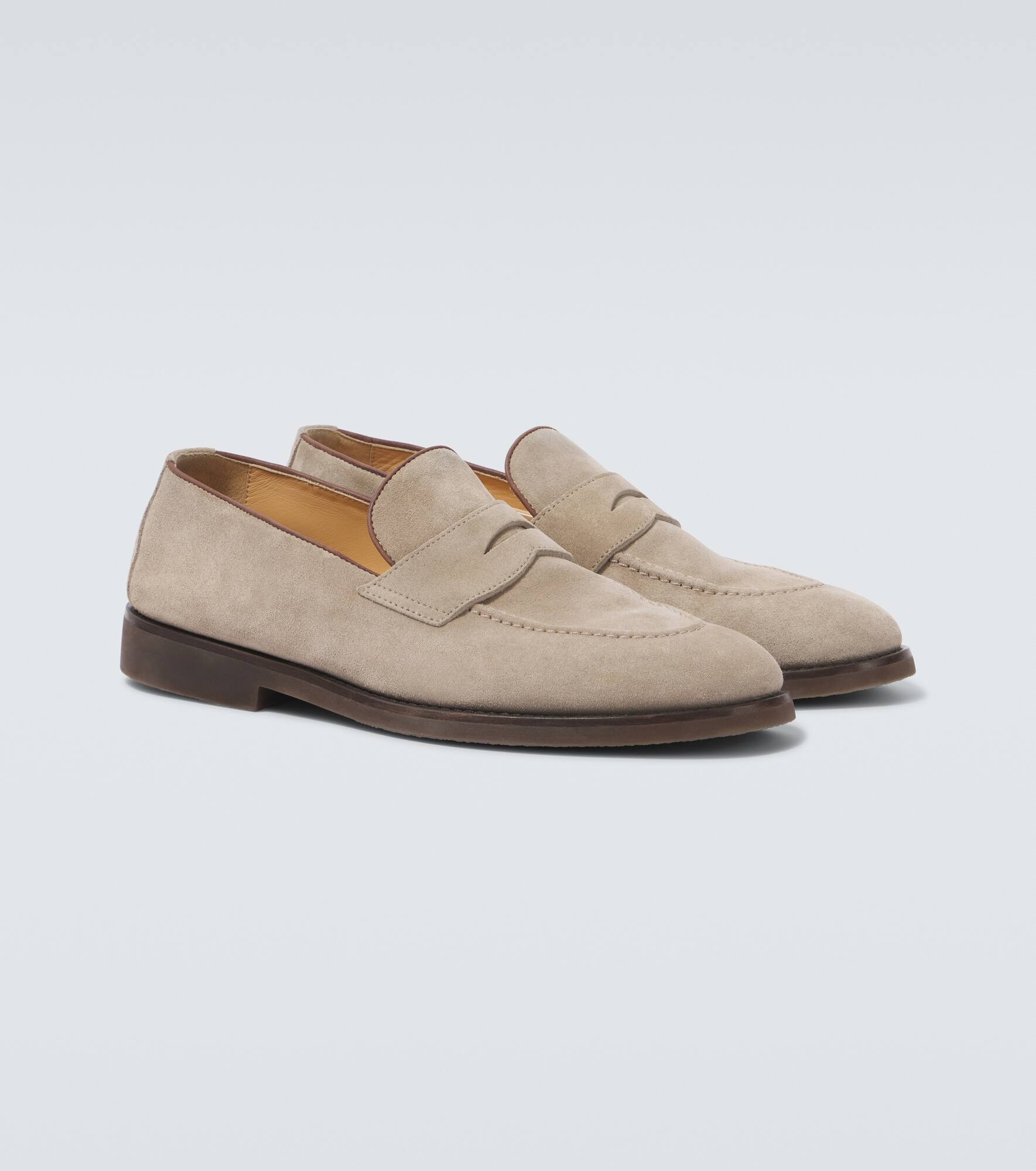 Suede penny loafers - 5