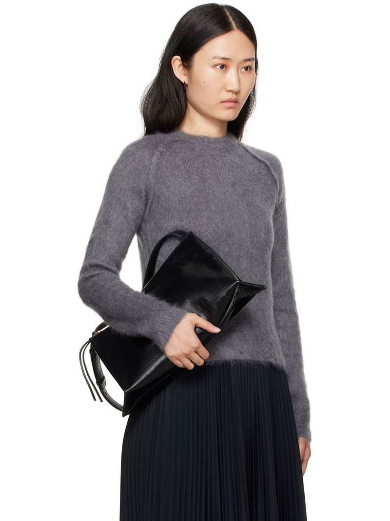 Gray Virgin Wool Brushed Sweater 2