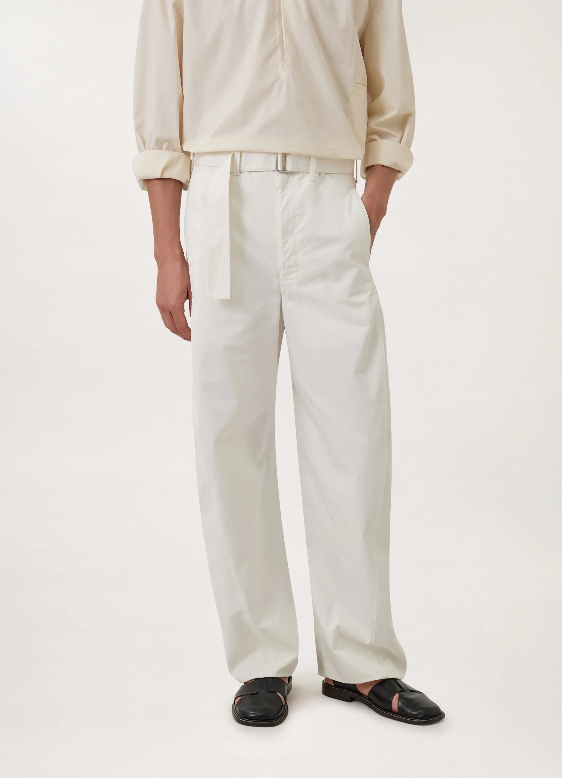 LIGHT BELTED TWISTED PANTS
COTTON TWILL - 7