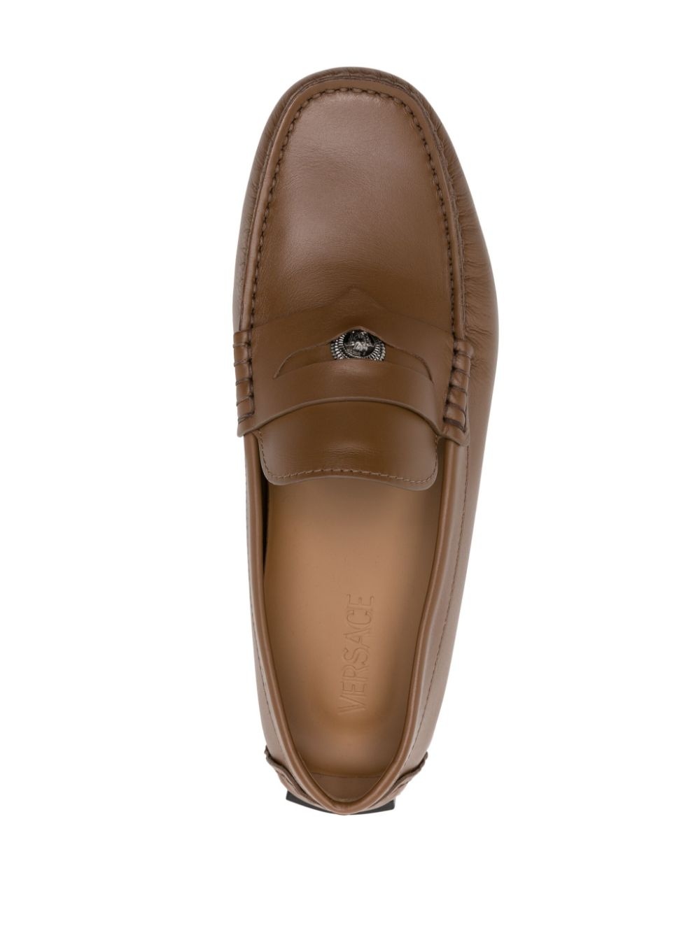 Medusa Head Biggie leather loafers - 4