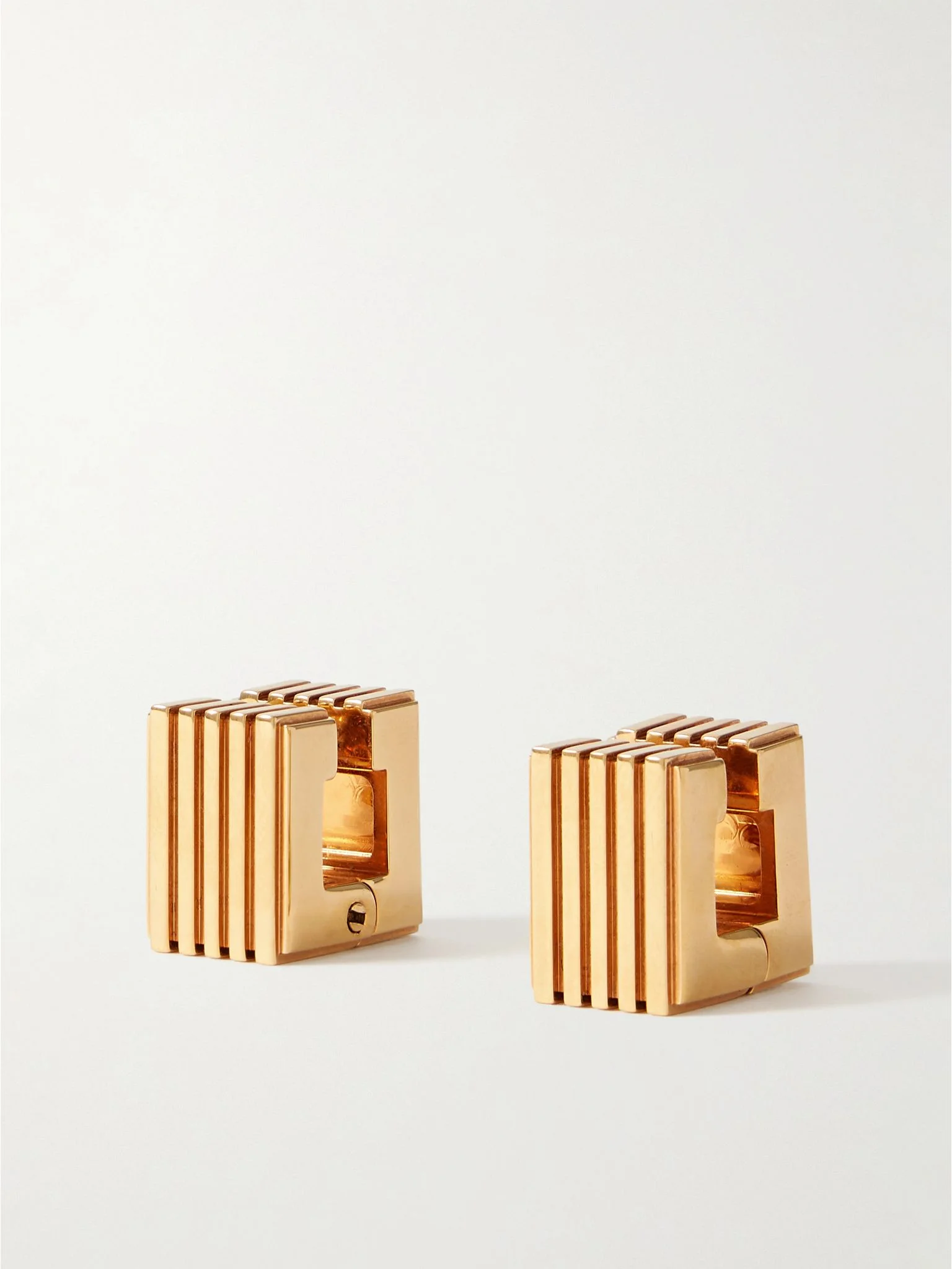 Empire gold-plated hoop earrings Gold - 1