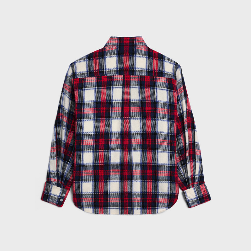 CELINE shirt IN checked cashmere outlook