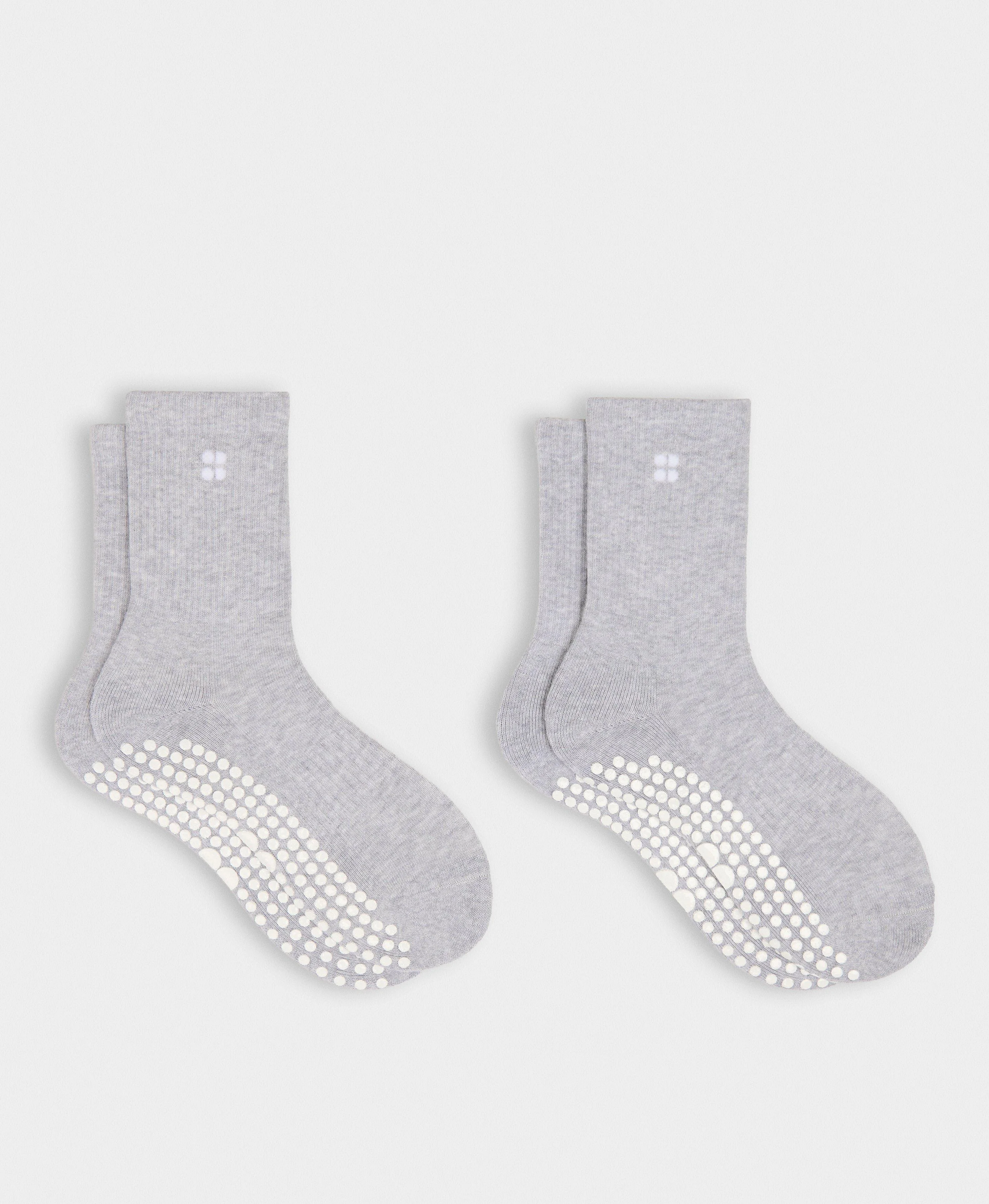 Pilates Crew Grip Sock 2 Pack - 1