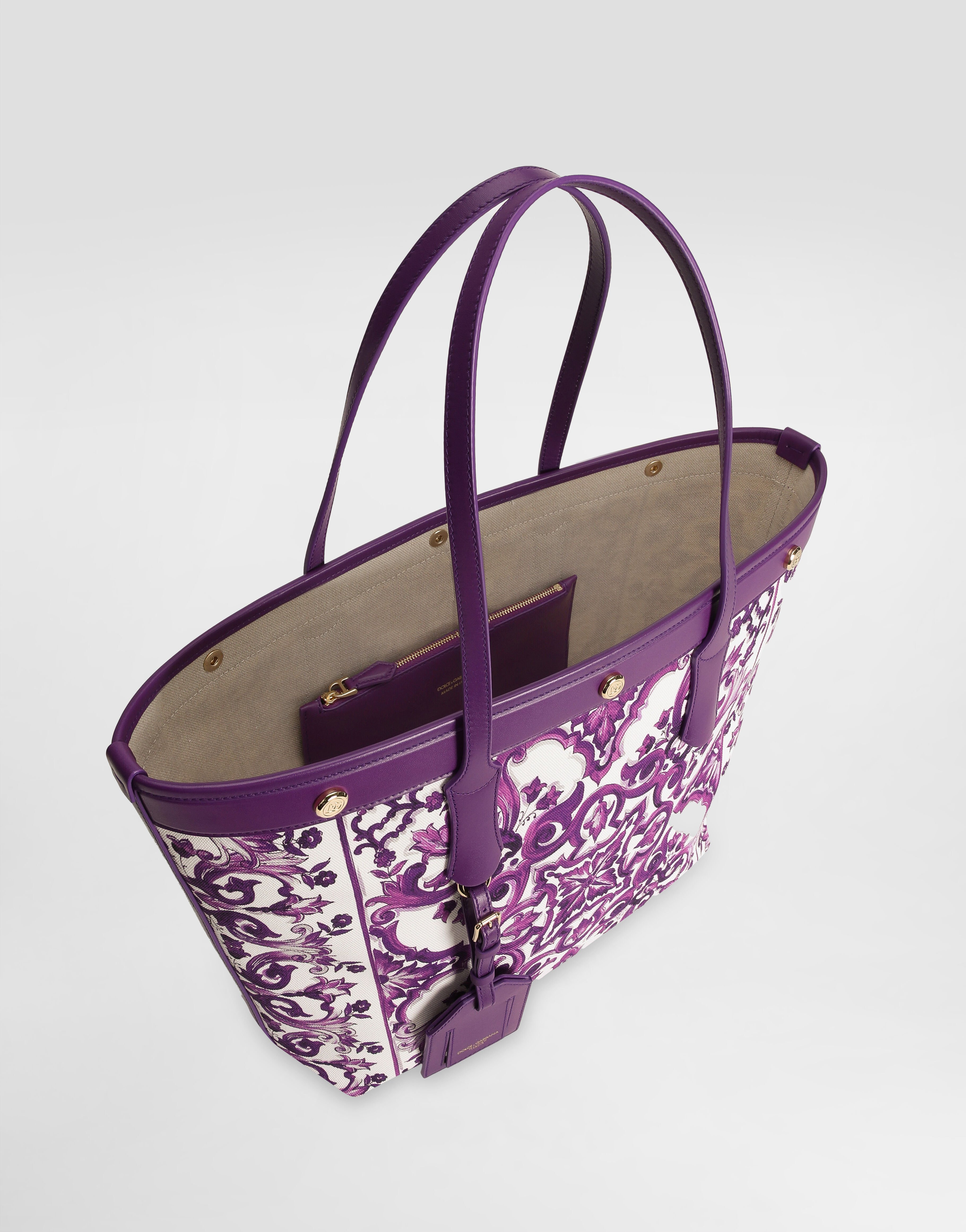 Majolica-print atene shopping bag - 5