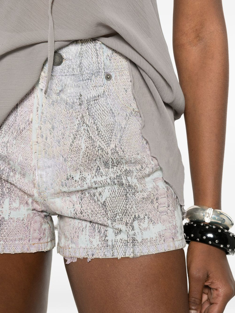 Brit Snake denim shorts 5