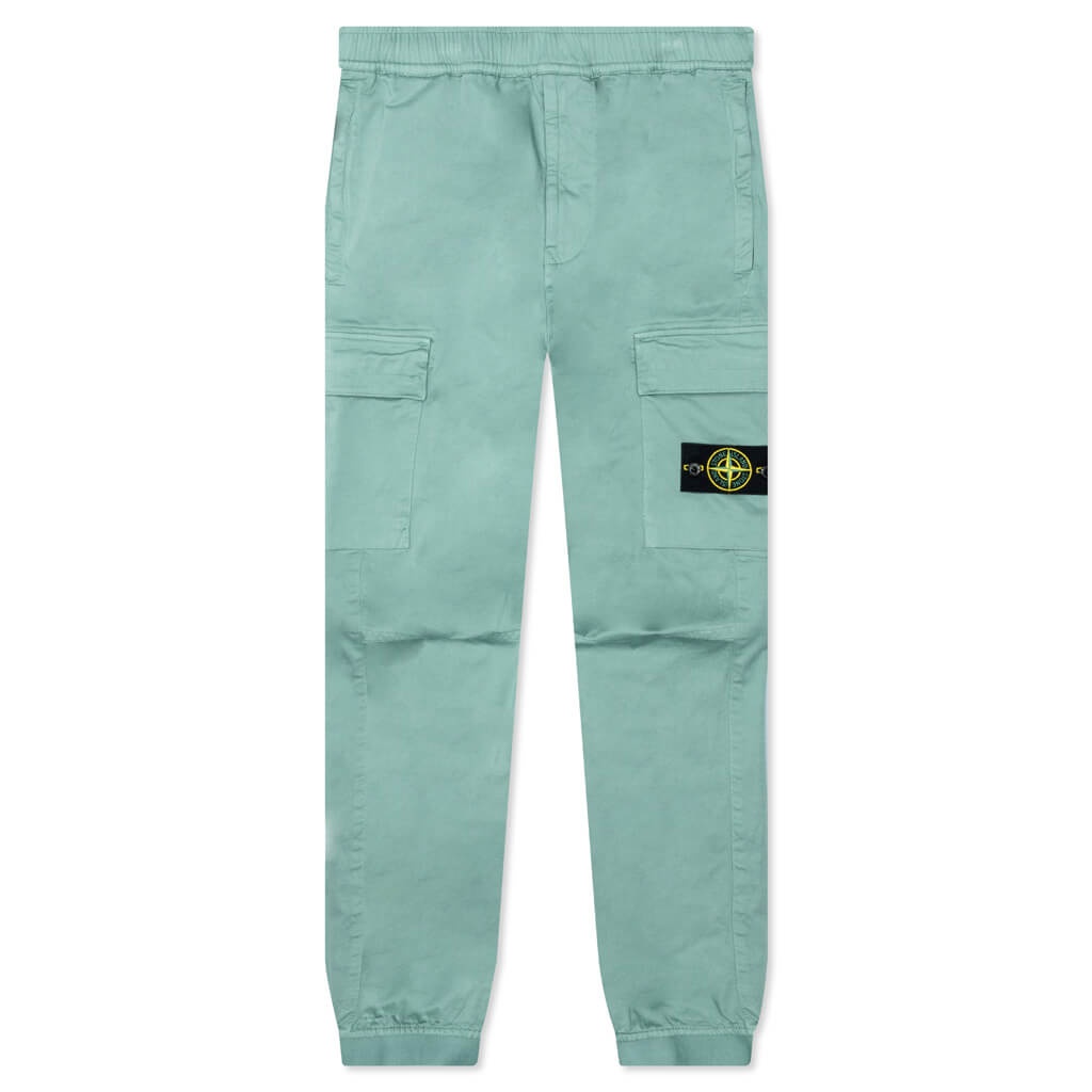 STRETCH TROUSERS - SAGE GREEN - 1