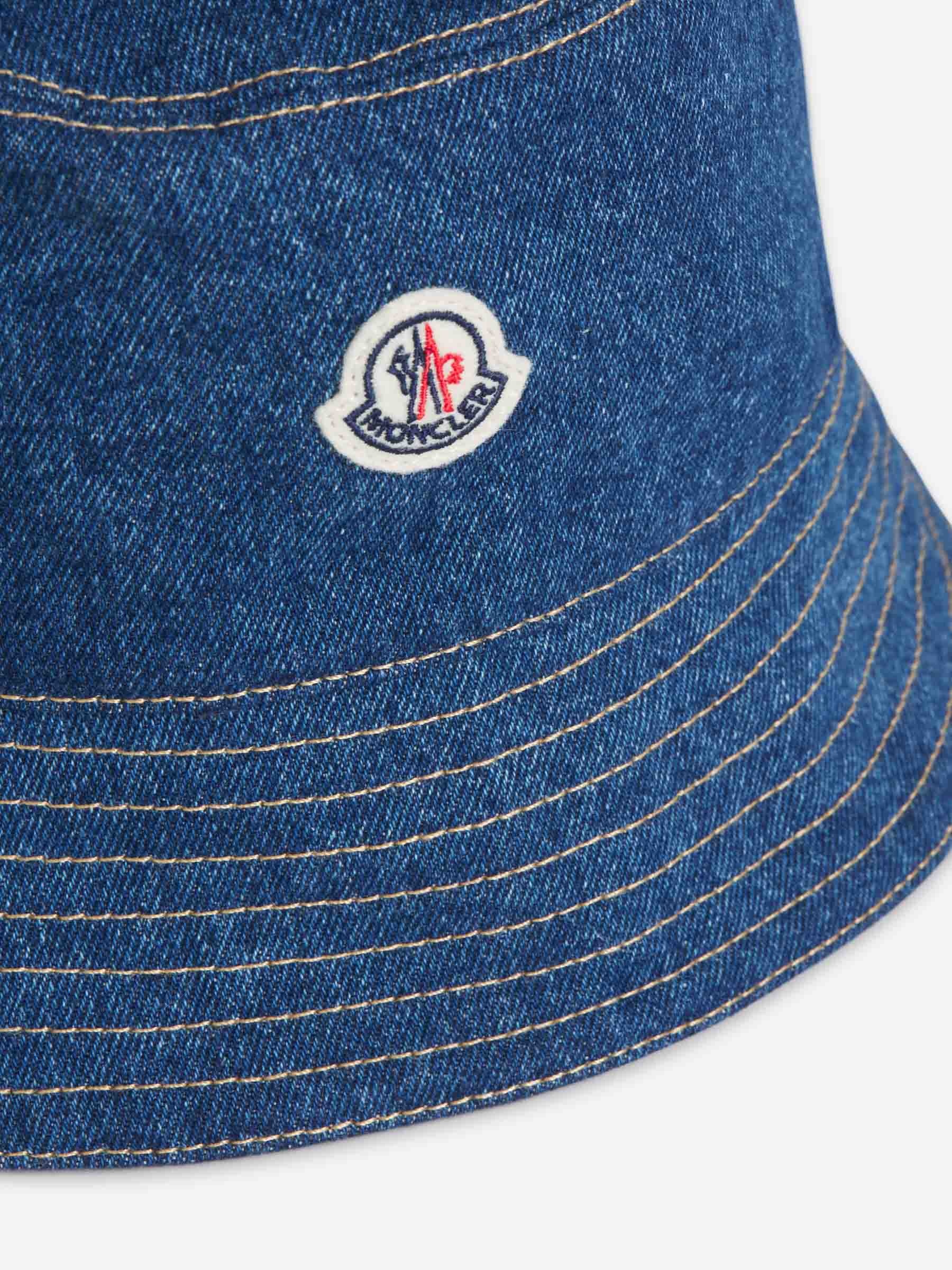 【関税＆送料込み】Moncler Denim Logo Fisherman Hat Moncler DENIM LOGO FISHERMAN HAT | santaeulalia | REVERSIBLE