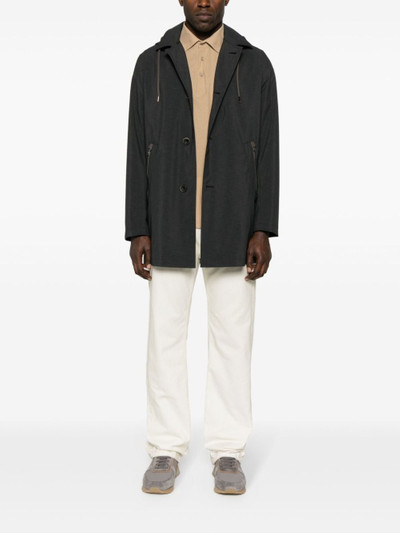 Herno mid-lenght hooded parka outlook