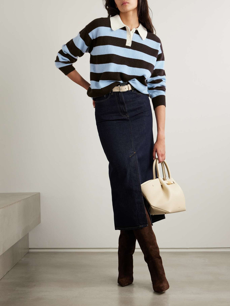 &DAUGHTER Edith striped wool sweater Blue outlook