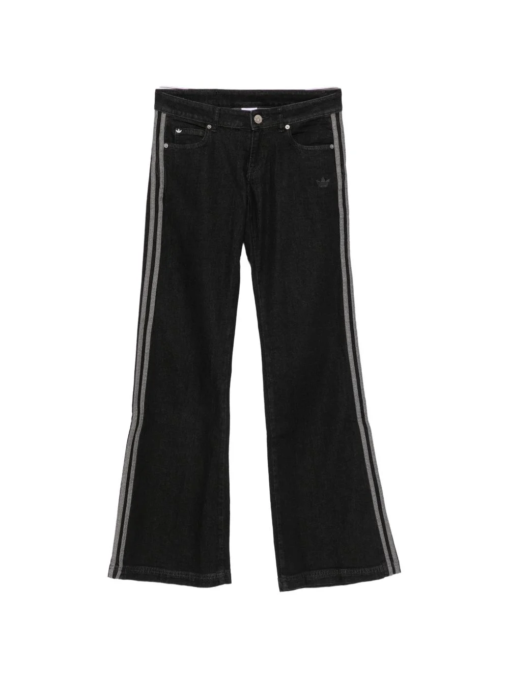 side-stripe jeans - 1