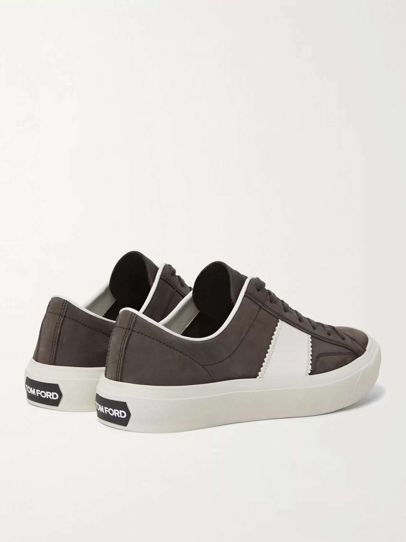 Cambridge Leather-Trimmed Nubuck Sneakers - 5