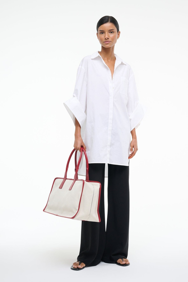 STAUD NICO DRESS WHITE 7