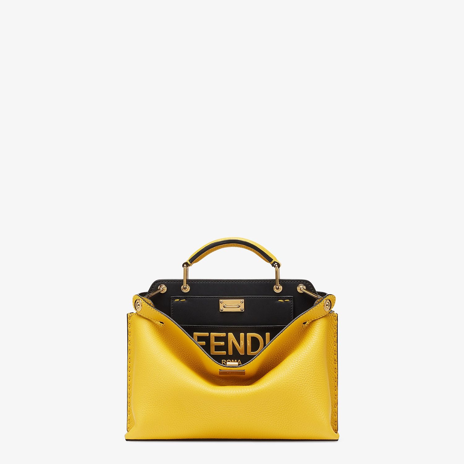 Yellow leather bag - 1