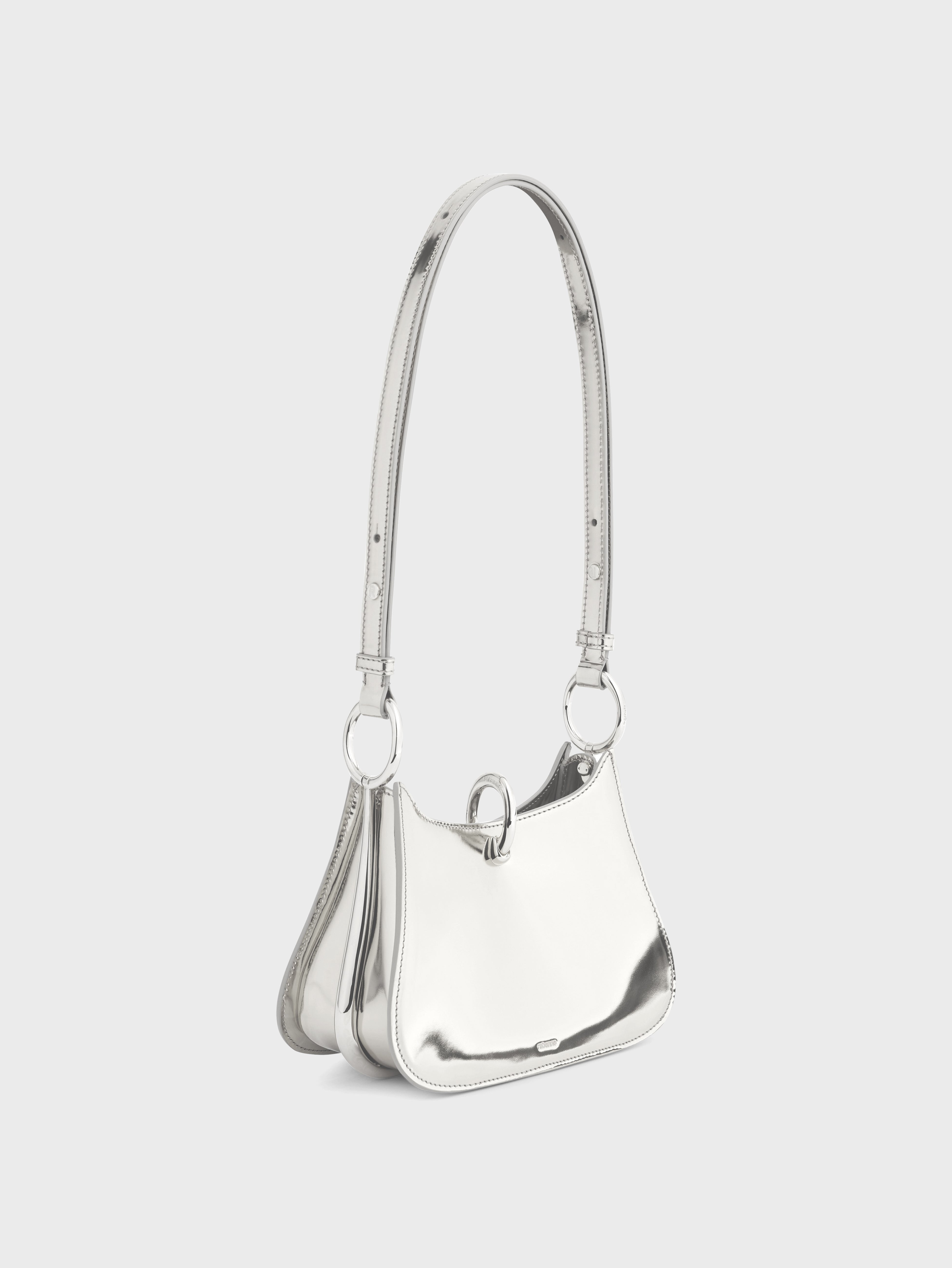 SMALL RING LEATHER BAG - 3