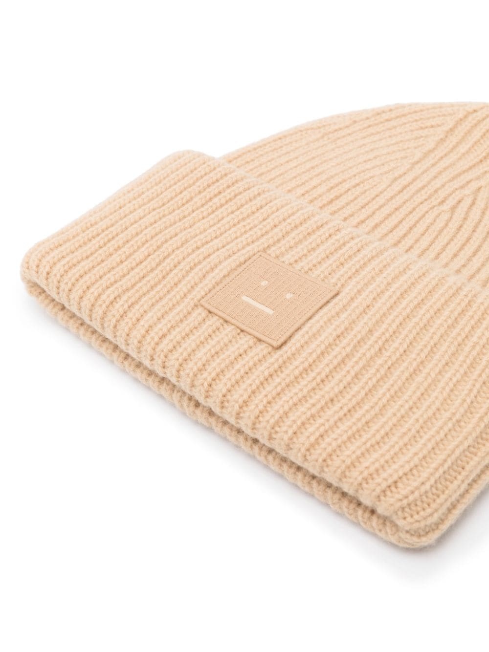 face-patch ribbed-knit beanie - 2