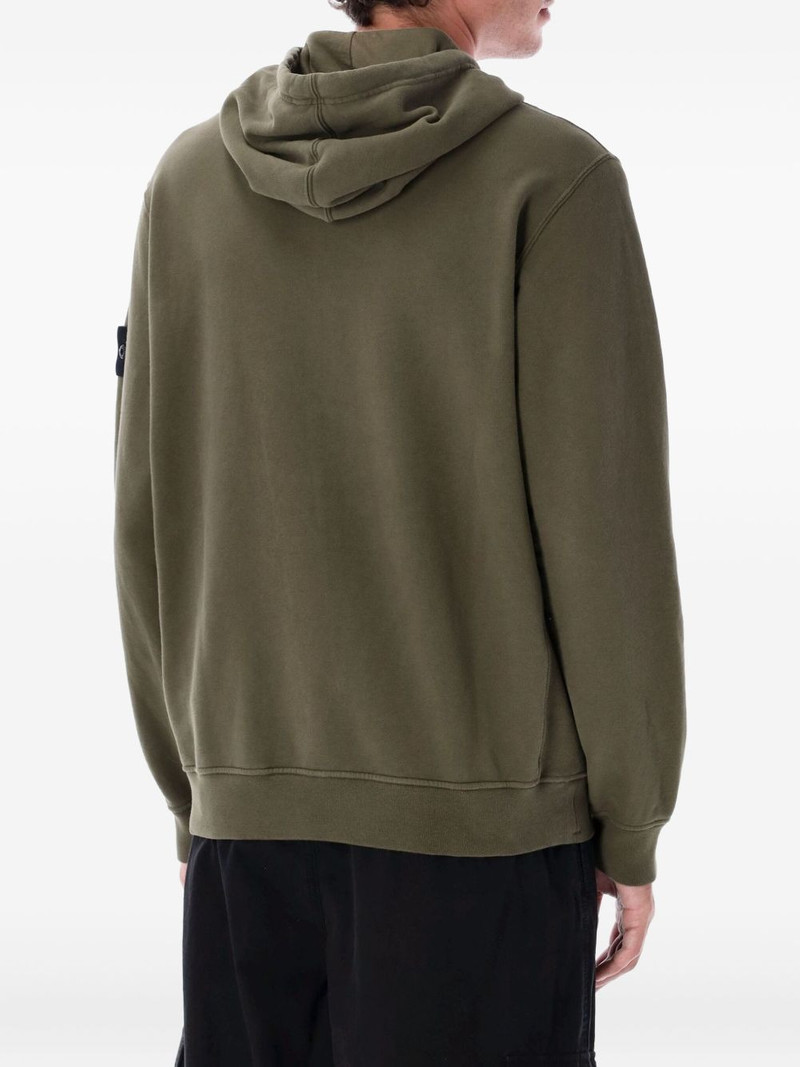 Stone Island zip-front hoodie outlook