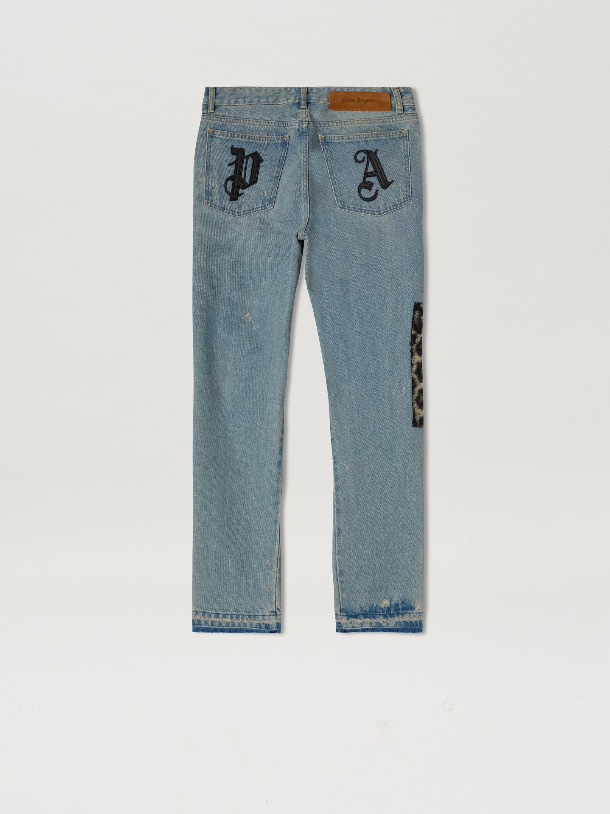 ANIMALIER PATCH REGULAR DENIM PANTS - 7