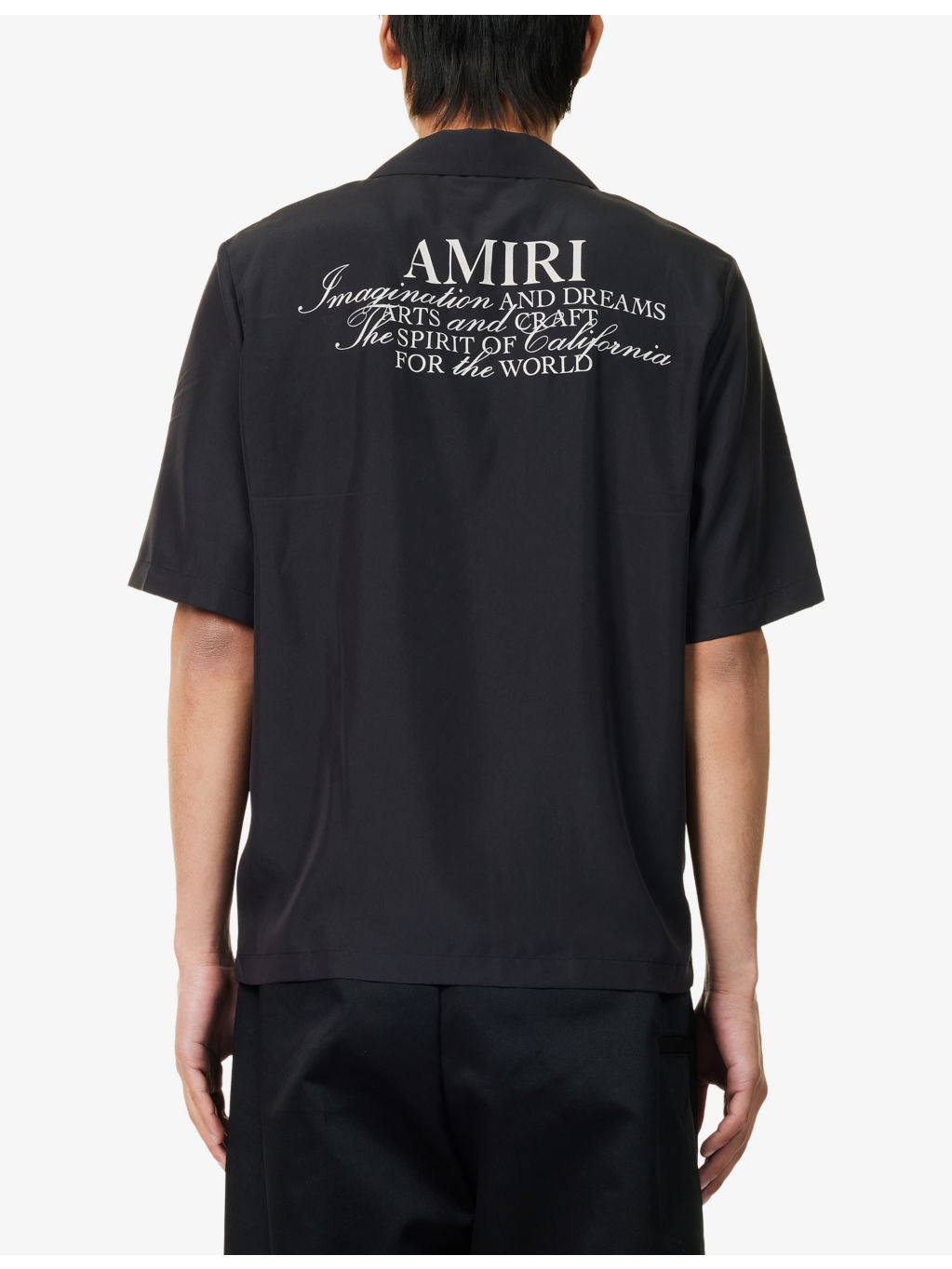 Spirit Logo-Patch Woven Bowling Shirt - 4