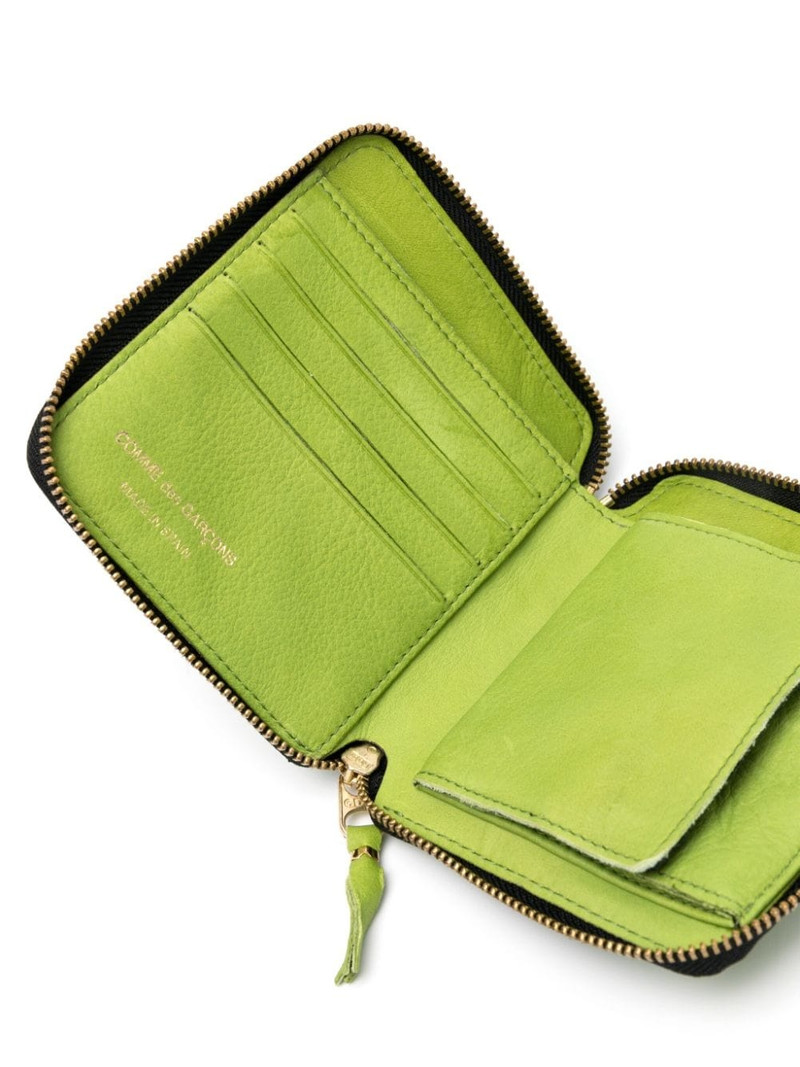 washed bi-fold zip-up wallet 3