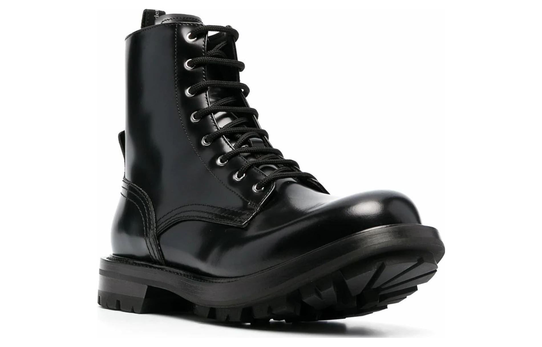 Alexander McQueen Worker Boot 'Black' 651621WHZ801000 - 3