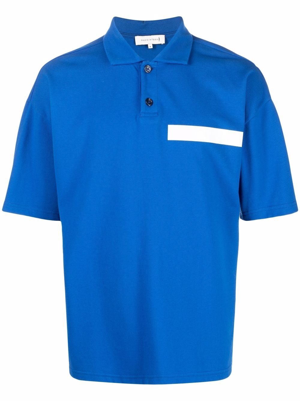 cutaway collar short-sleeve polo shirt - 1