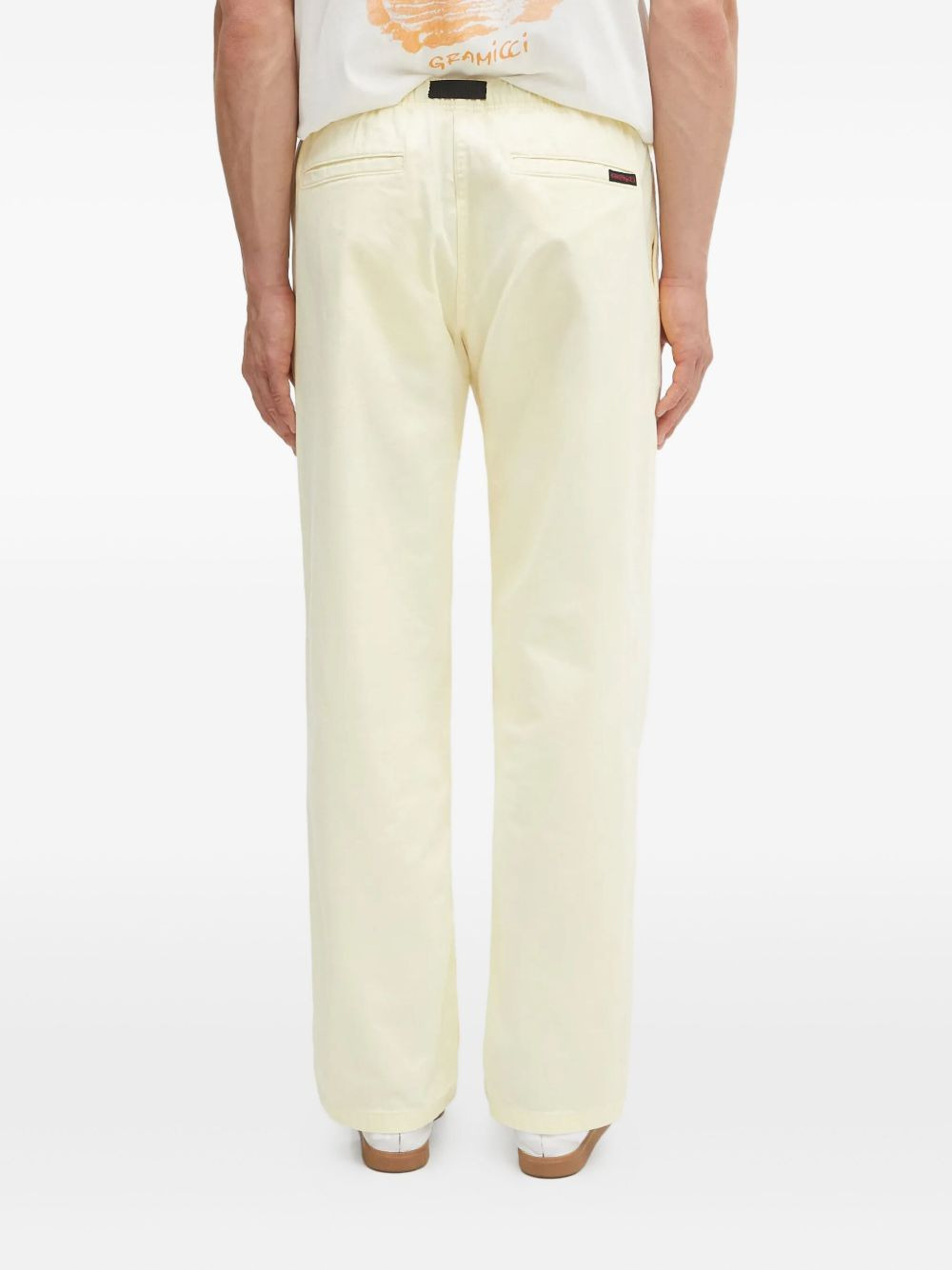 elasticated-waist regular trousers - 4