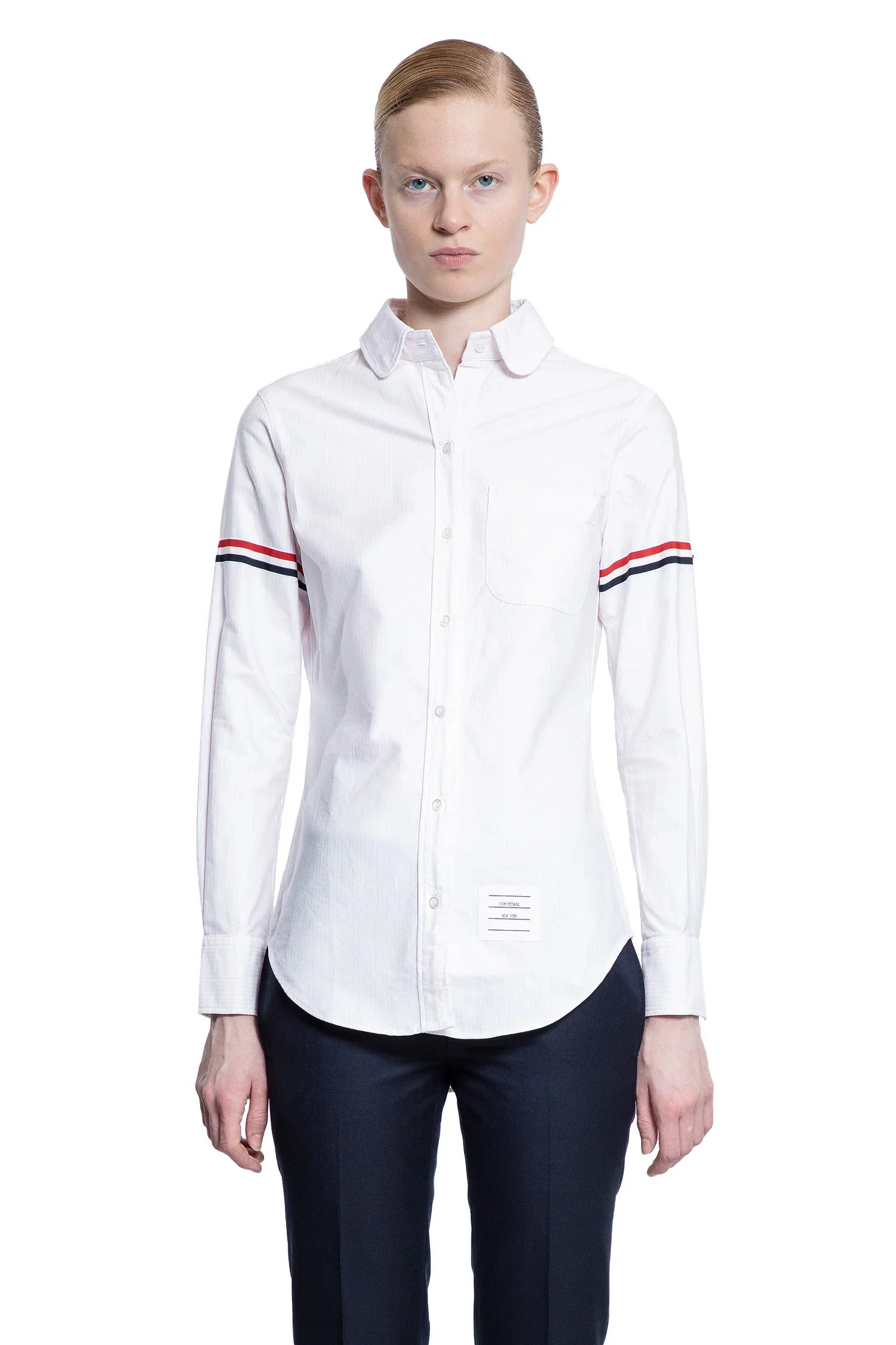 Oxford-Armband-Round-Collar-Shirt - 1