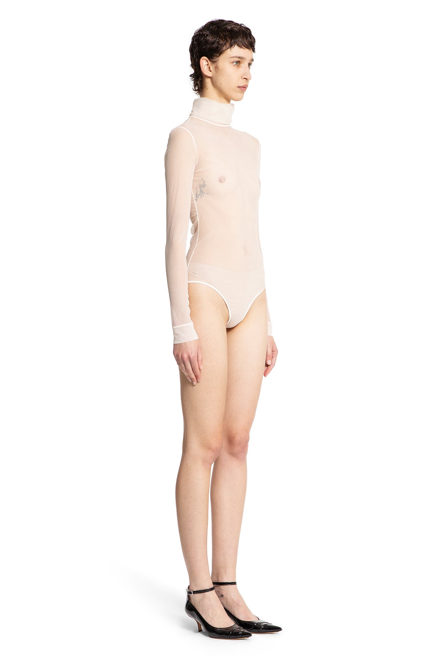 Nylon-Sheer-Turtleneck-Bodysuit - 3