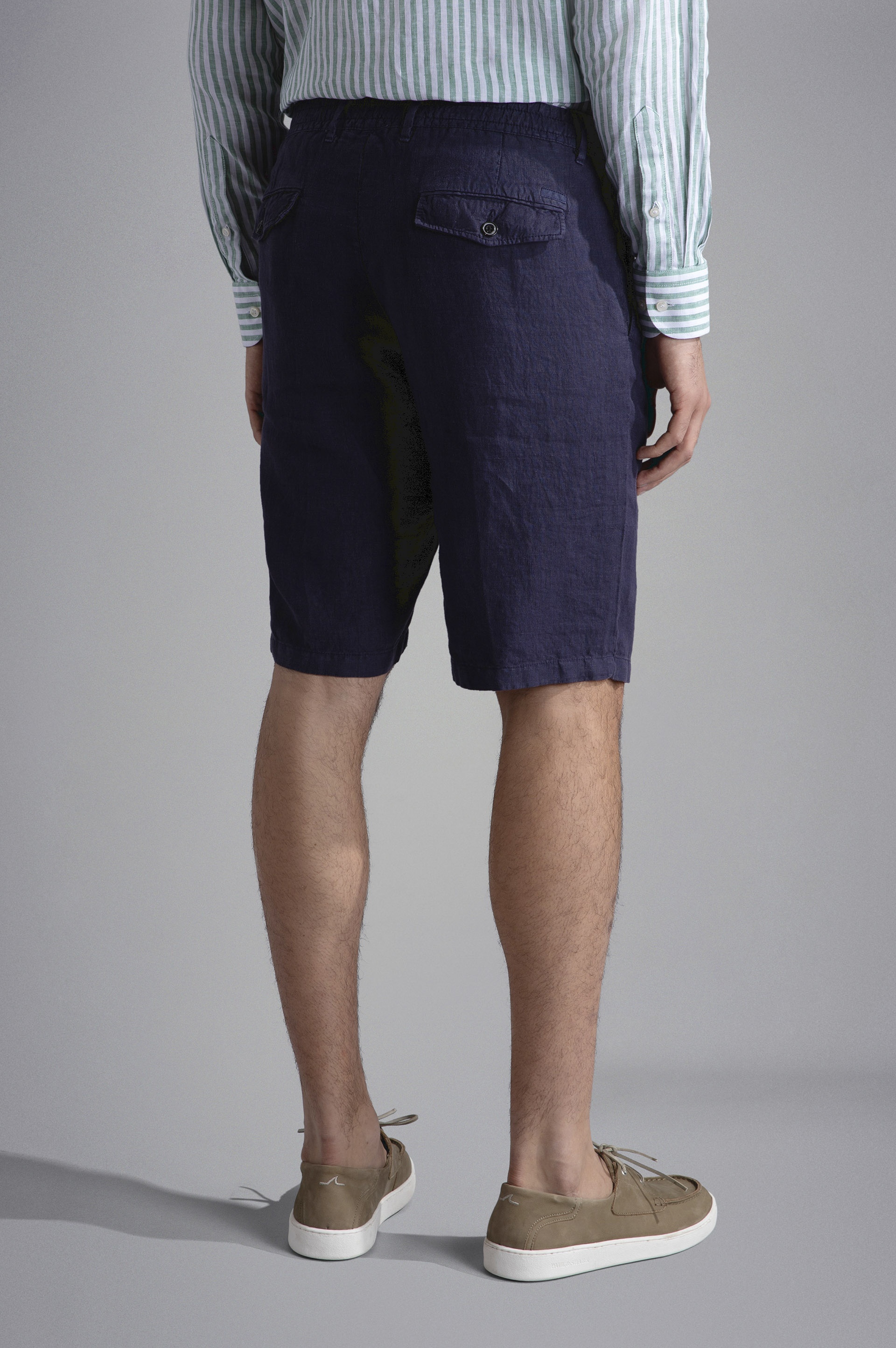 LINEN BERMUDA SHORTS - 3