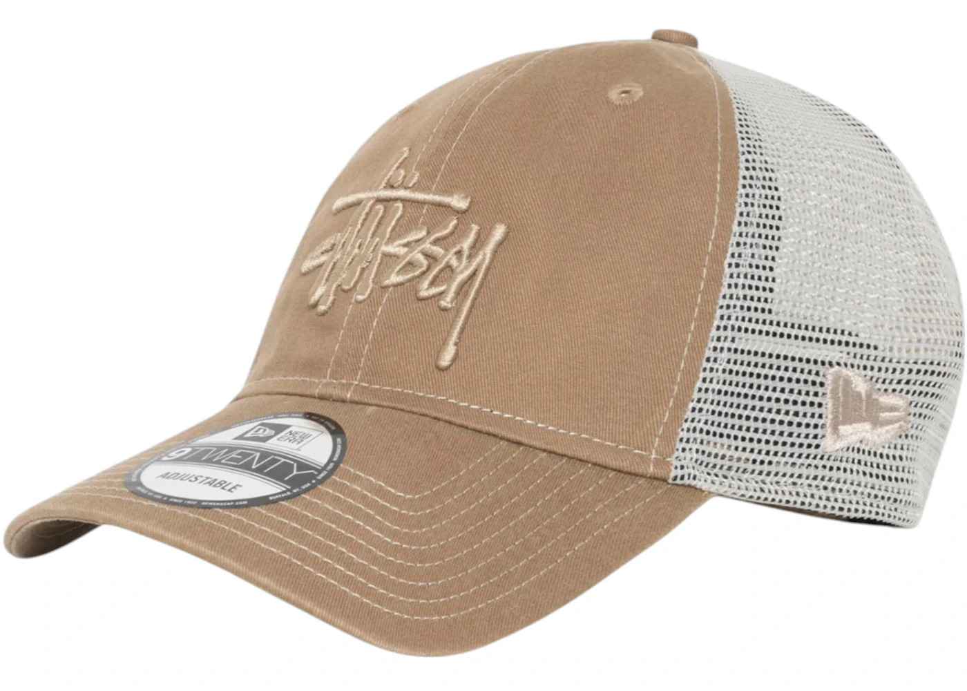 Stussy New Era 9Twenty Tonal Basic Trucker Khaki - 2