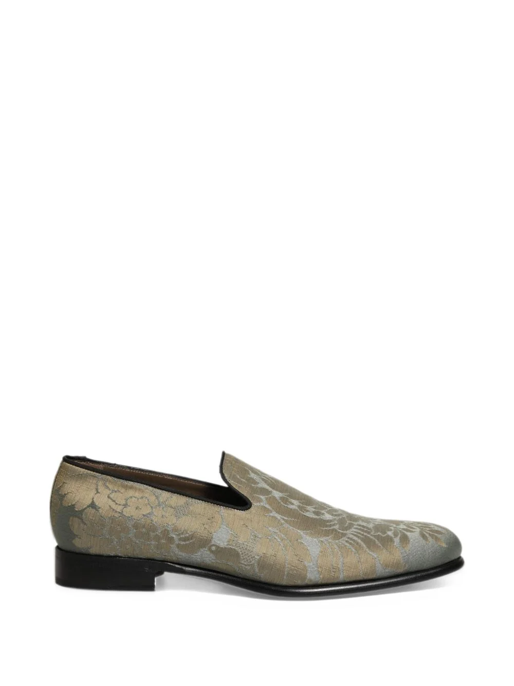 floral-jacquard loafers - 1