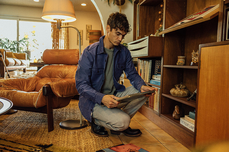 HIROSHI KATO The Anvil Moleskin- Weathered Navy outlook