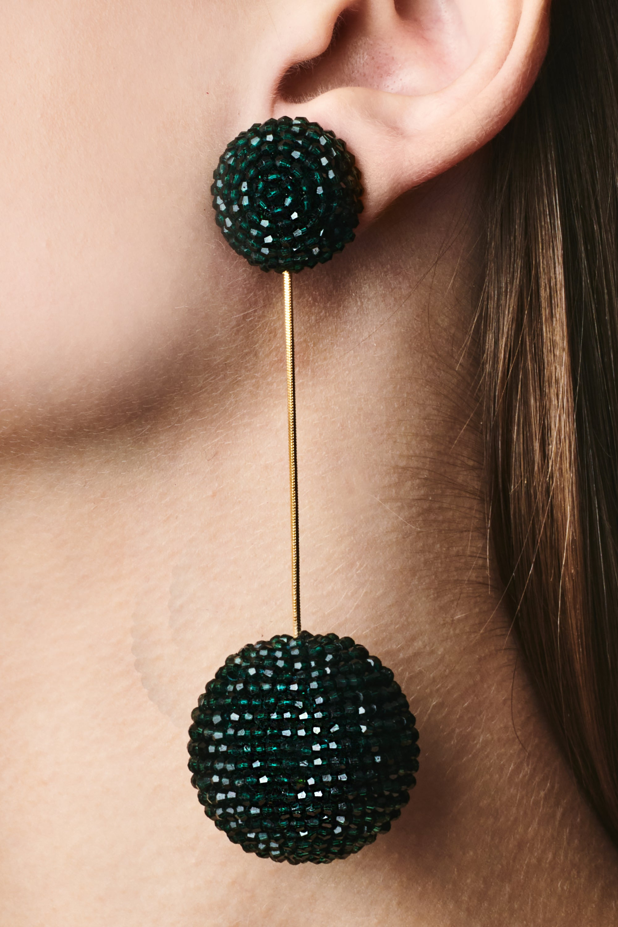 ARIA EARRINGS - EMERALD - 2