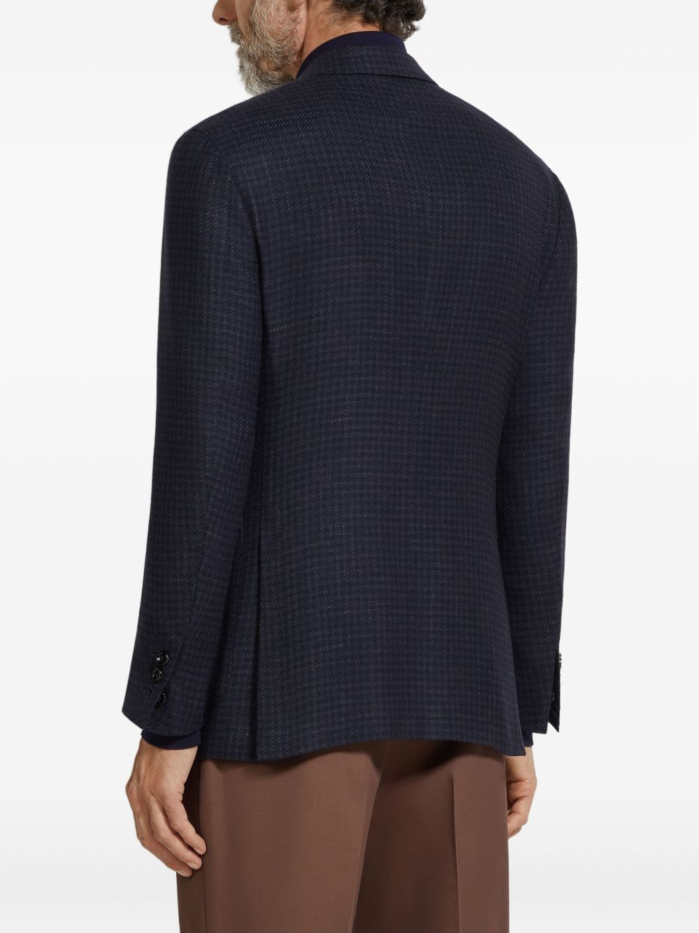 checked blazer - 4