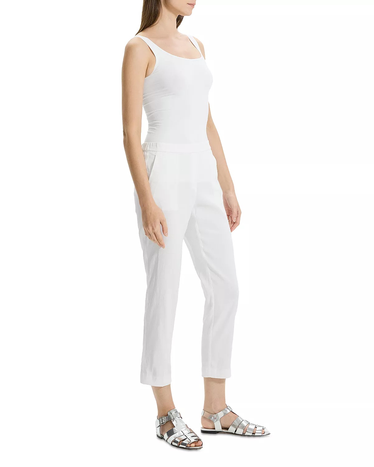 Treeca Slim Cropped Trousers - 4