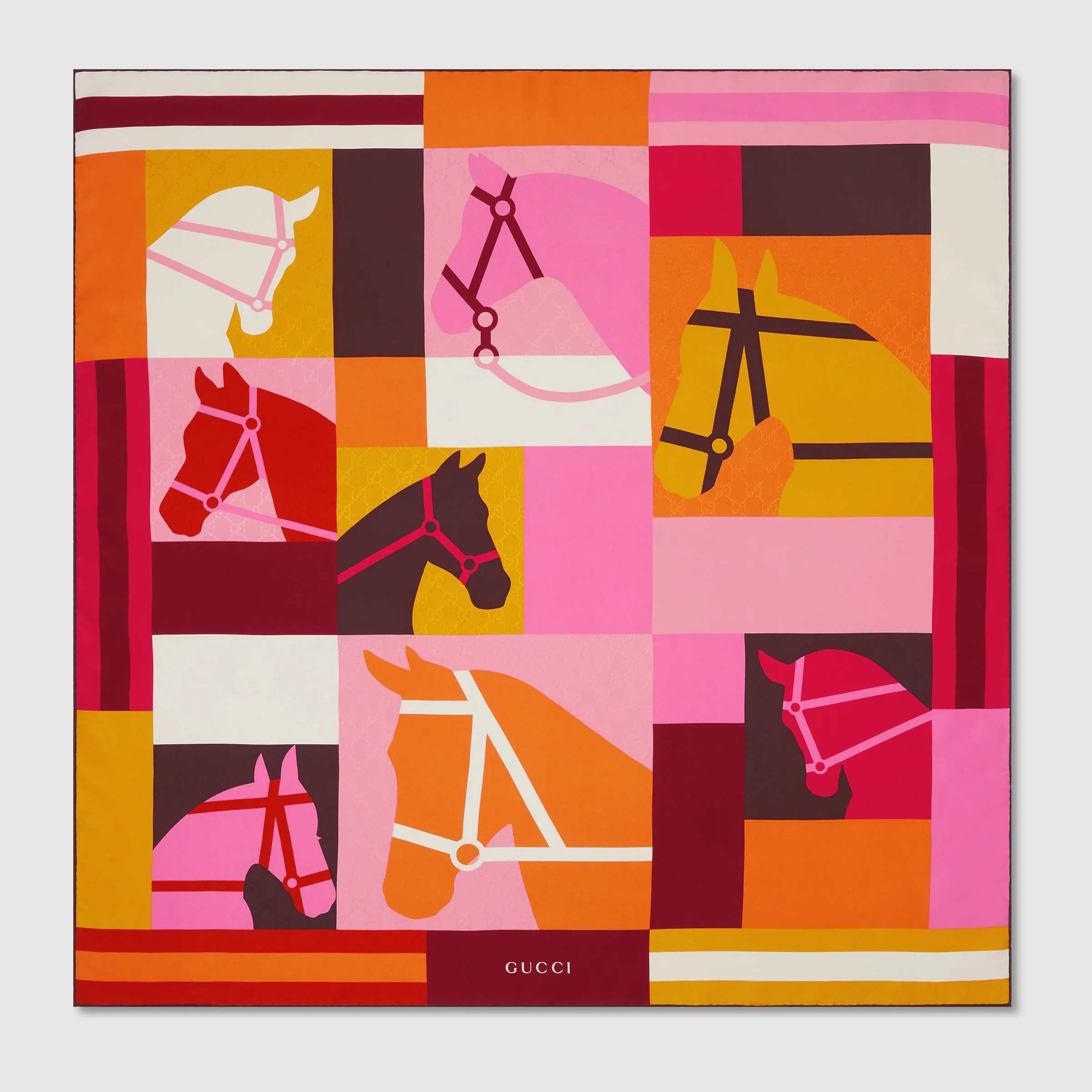 Printed silk carré - 1