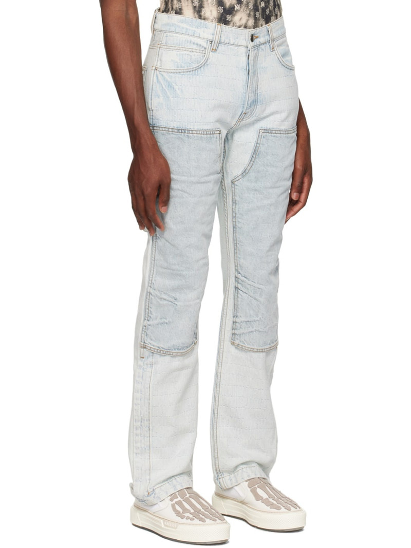 jacquard straight-leg carpenter jeans 2